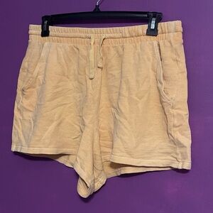 Women's Tan Yellowish PJ Shorts